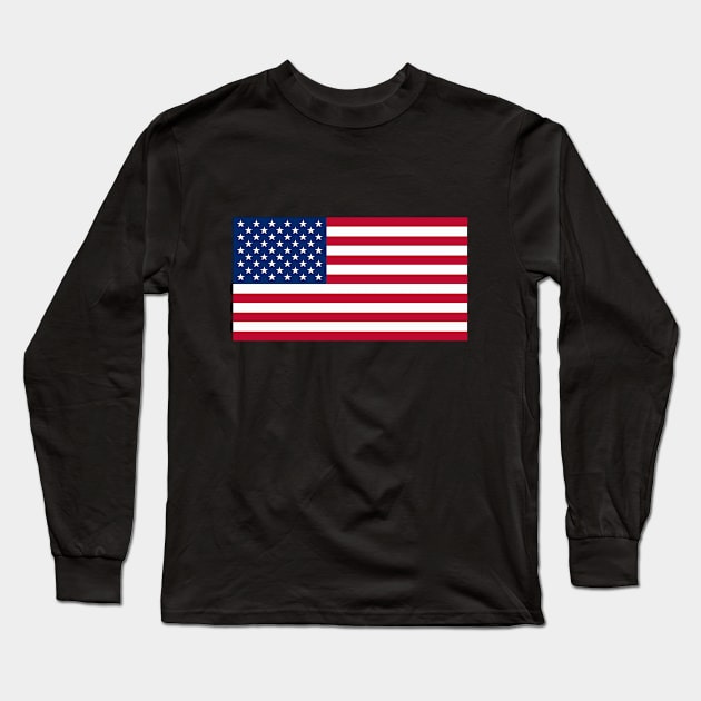 U.S. Flag Long Sleeve T-Shirt by vivachas